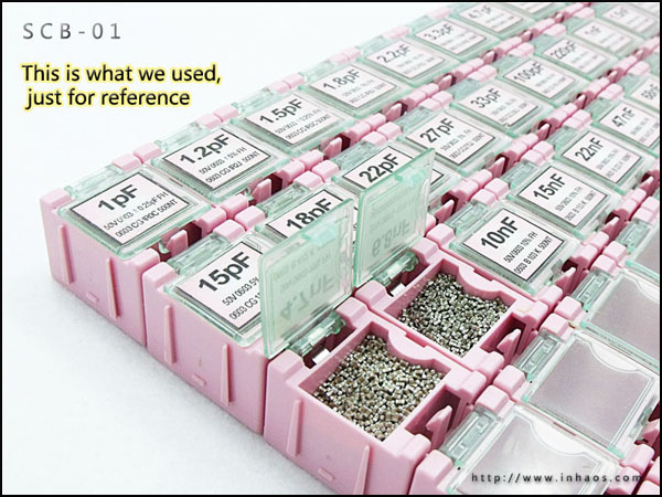 Inhaos China: SCB-01: 40pcs SMD Components box, SMD Box, Storage box