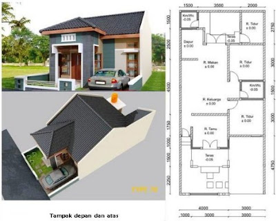 Rumah Sederhana 3 Kamar Tidur Minimalis 2 Kamar Tidur Dan Mushola