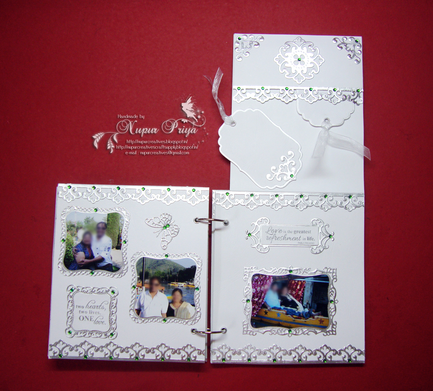 nupur creatives 25th Wedding Anniversary Scrapbook 
