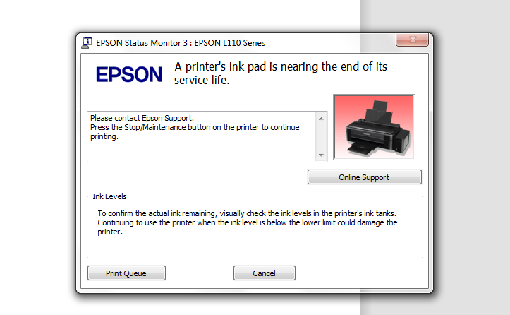 Cara Mengatasi Printer Epson L110 Blink Indikator Tinta