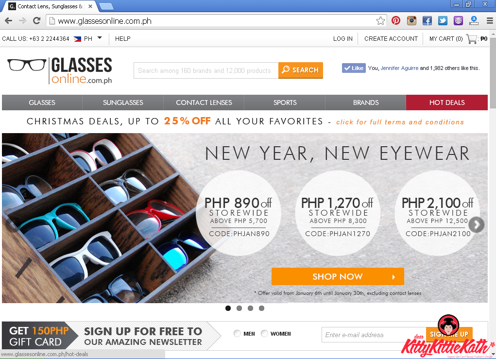 RayBan Wayfarer Love from Glasses Online Philippines Dear Kitty