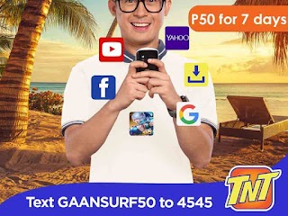 Talk N Text GAANSURF50 Internet Promo - Only 50 Pesos for 7 days Talk N Text GAANSURF50 Internet Promo - Only 50 Pesos for 7 days