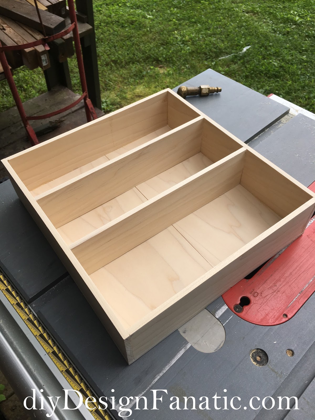 He then cut the boards for the inserts and nailed them in