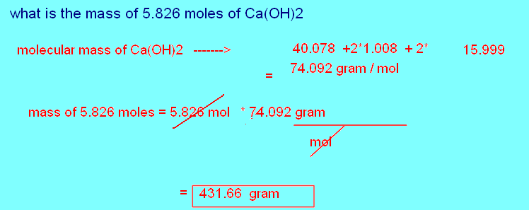 Ca Oh 2 Molar Mass