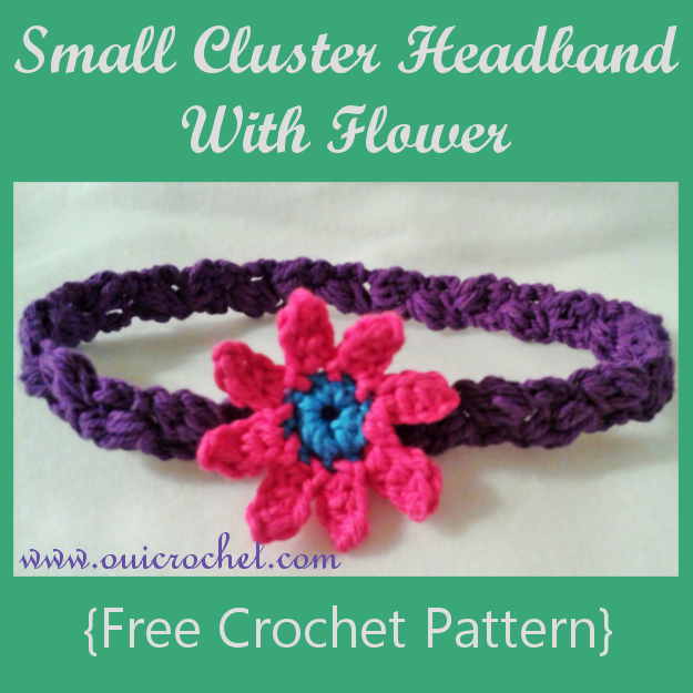 Small Cluster Headband with Flower