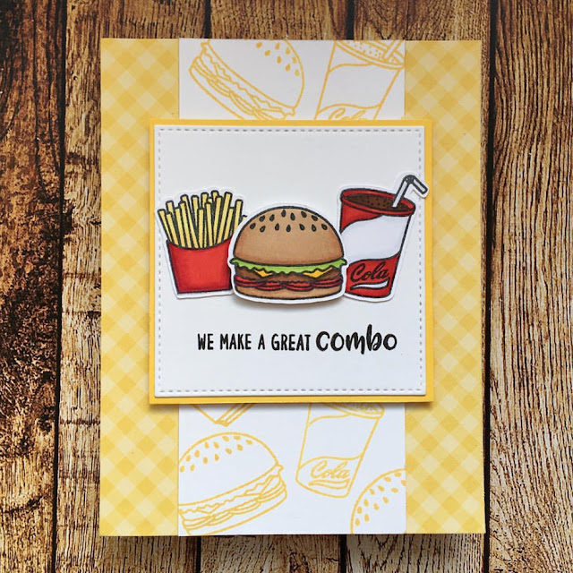 Sunny Studio Stamps: Fast Food Fun Customer Card by Kathy Straw