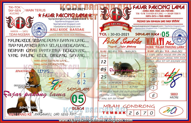 Kode Syair Hk 30 Maret 2021 Prediksi Hk Malam Ini Keraton4d