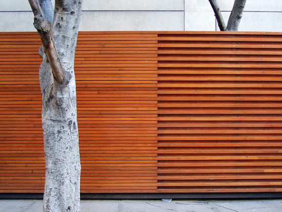 inspirasi pagar kayu modern minimalis