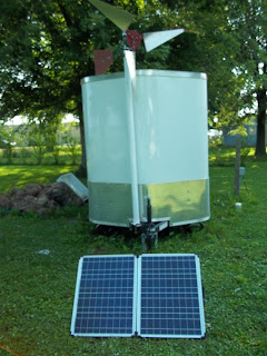 Voyager54 John is stealth camping in a solar & wind powered cargo trailer as we workamps across the US. 