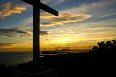 Cross at sunset