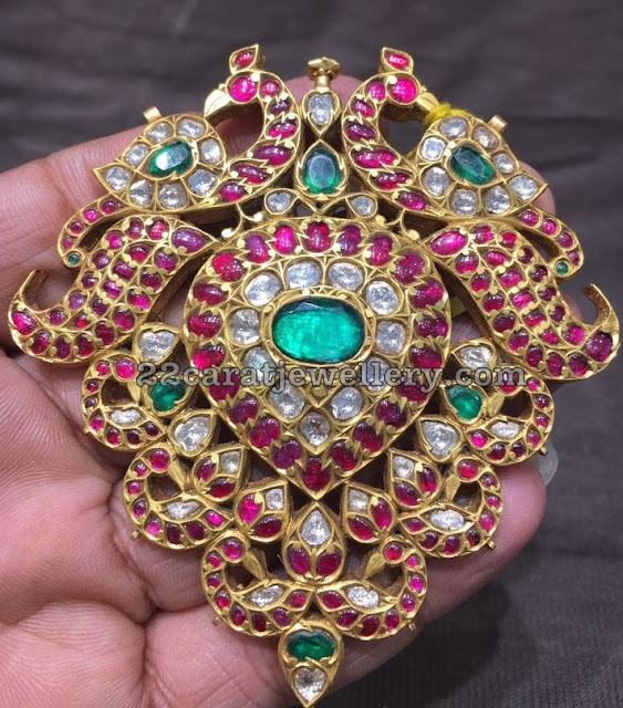 Tremendous Peacock Pendant Sets - Jewellery Designs