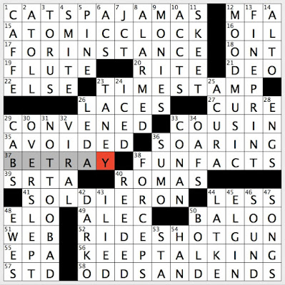 Monday, August 25, 2014 NYT crossword by Greg Johnson