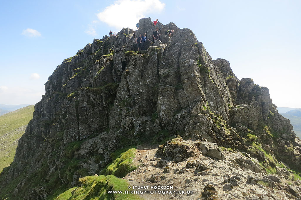 Striding Edge, Helvellyn, walk, hike, route, Patterdale, Glenridding, Ullswater, Lake District