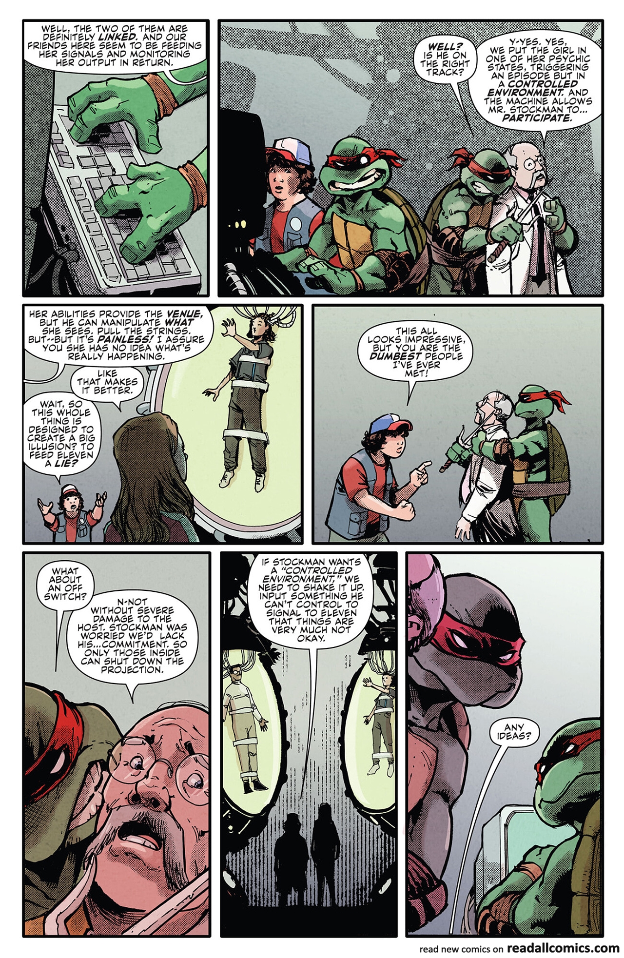 Teenage Mutant Ninja Turtles x Stranger Things chapter 2 page 17