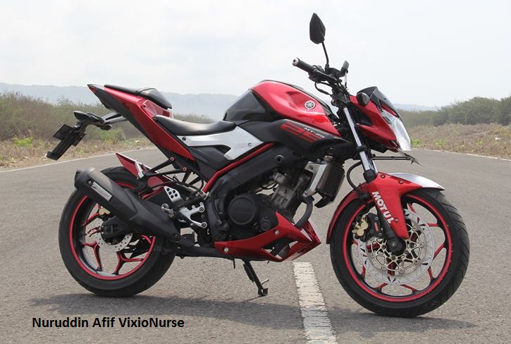 Modifikasi new vixion advance full fairing lightning velg jari jari