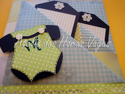 cartão scrapbooking 1 ano