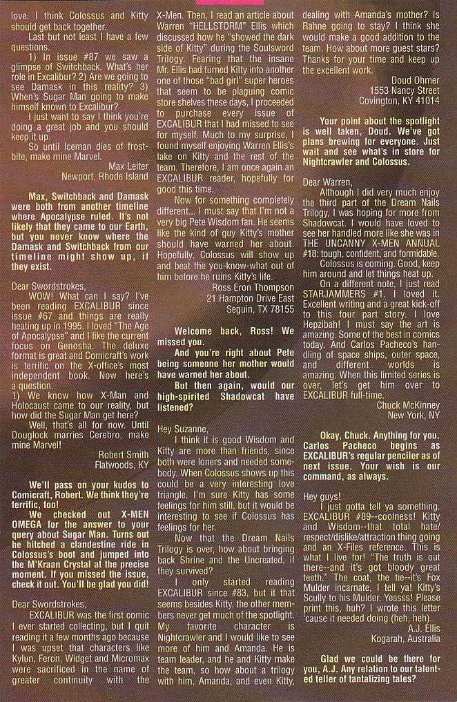 Read online Excalibur (1988) comic -  Issue #94 - 21