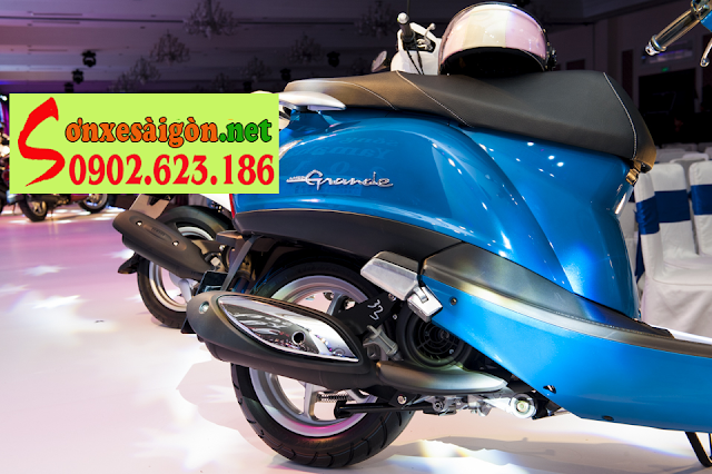 Sơn xe Nozza Grande màu xanh biển zin cực đẹp Sơn xe Nozza Grande màu xanh biển zin cực đẹp