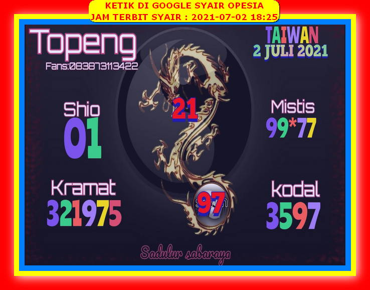 Syair Hk Malam Ini Jumat 2 Juli 2021 Opesia Official Syair Hk Malam Ini Jumat 2 Juli 2021 Opesia Official