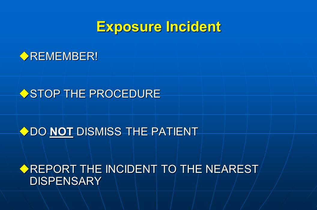 Dentistry Infection control guidelines