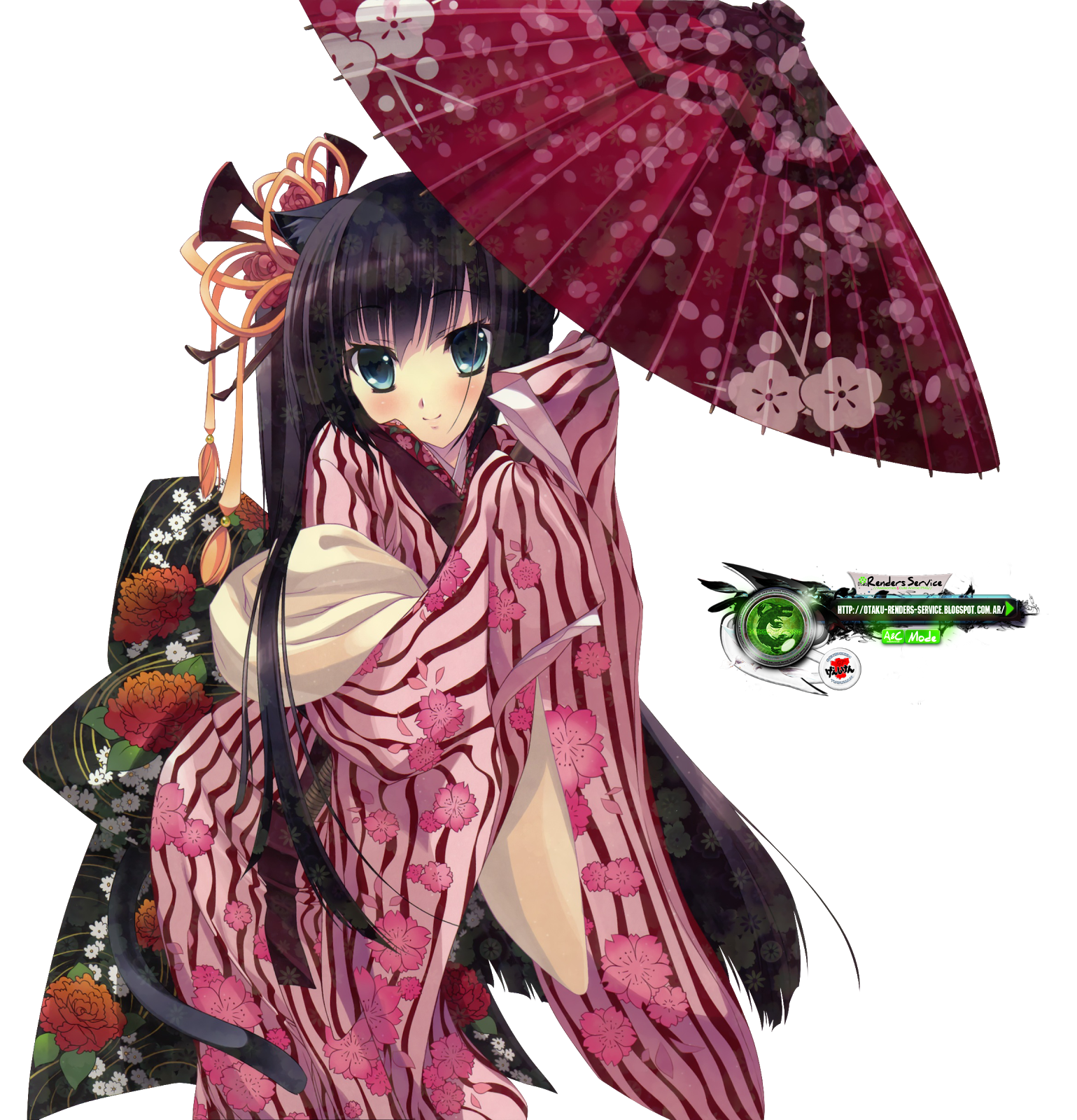 Kimono Girl Hyper Mega Cute HD Render | ORS Anime Renders