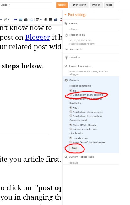 How to Disable Blogger Comment Box For a Particular Page or Post