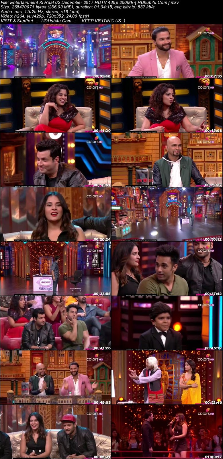 Entertainment Ki Raat 02 December 2017 480p HDTV 250MB Download