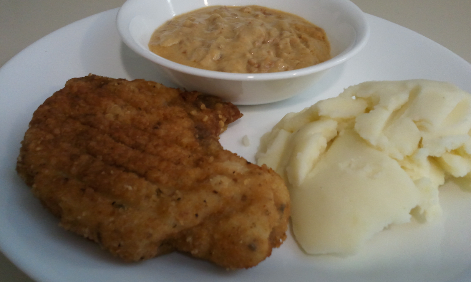 Hani's Kitchen Chicken Fried Chicken Chop With AndouilleMilk Gravy