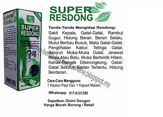 pemborong ubat resdung semua jenis ade super resdung hijau