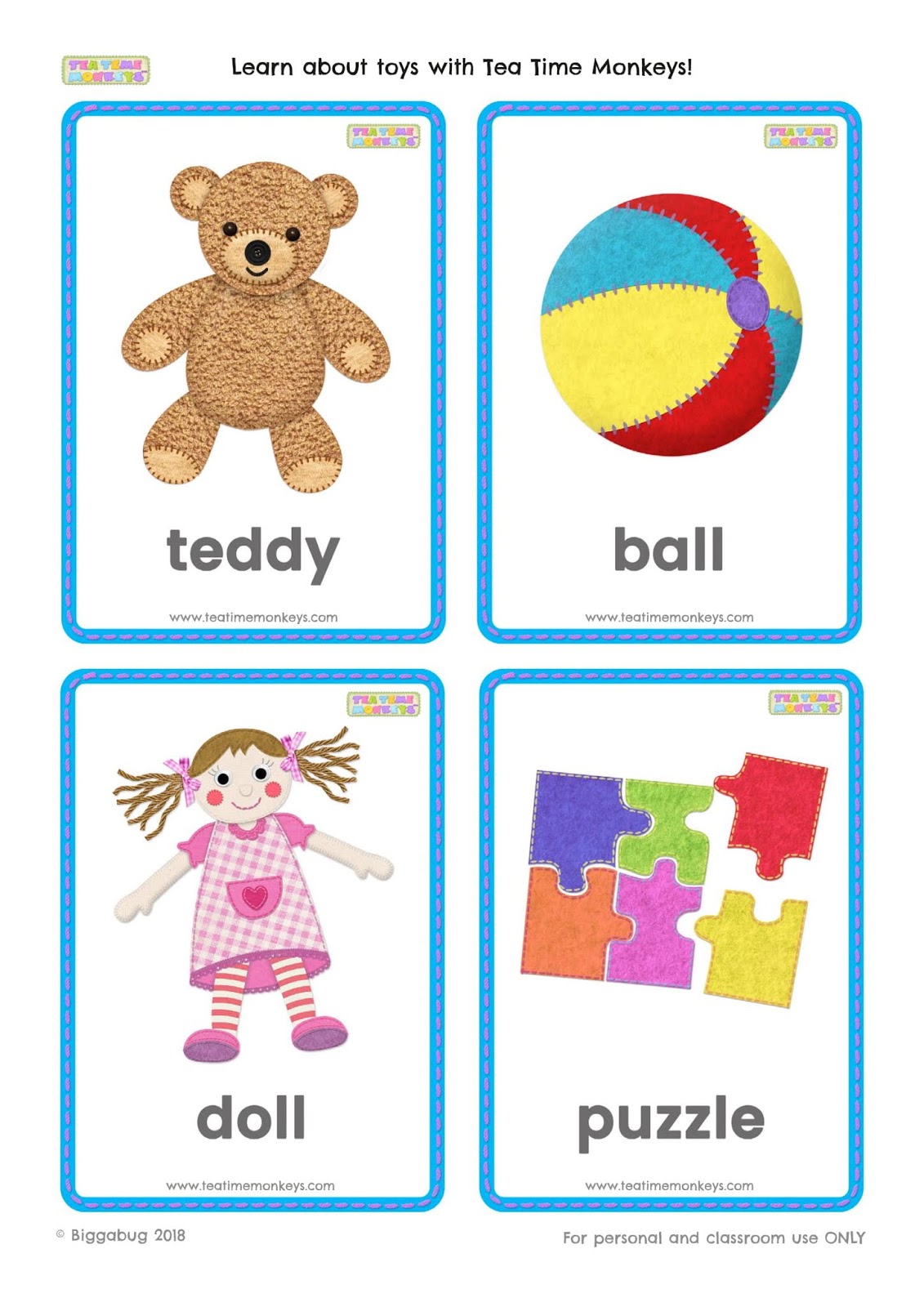 English Time! TOYS VOCABULARY AND ACTIVITIES