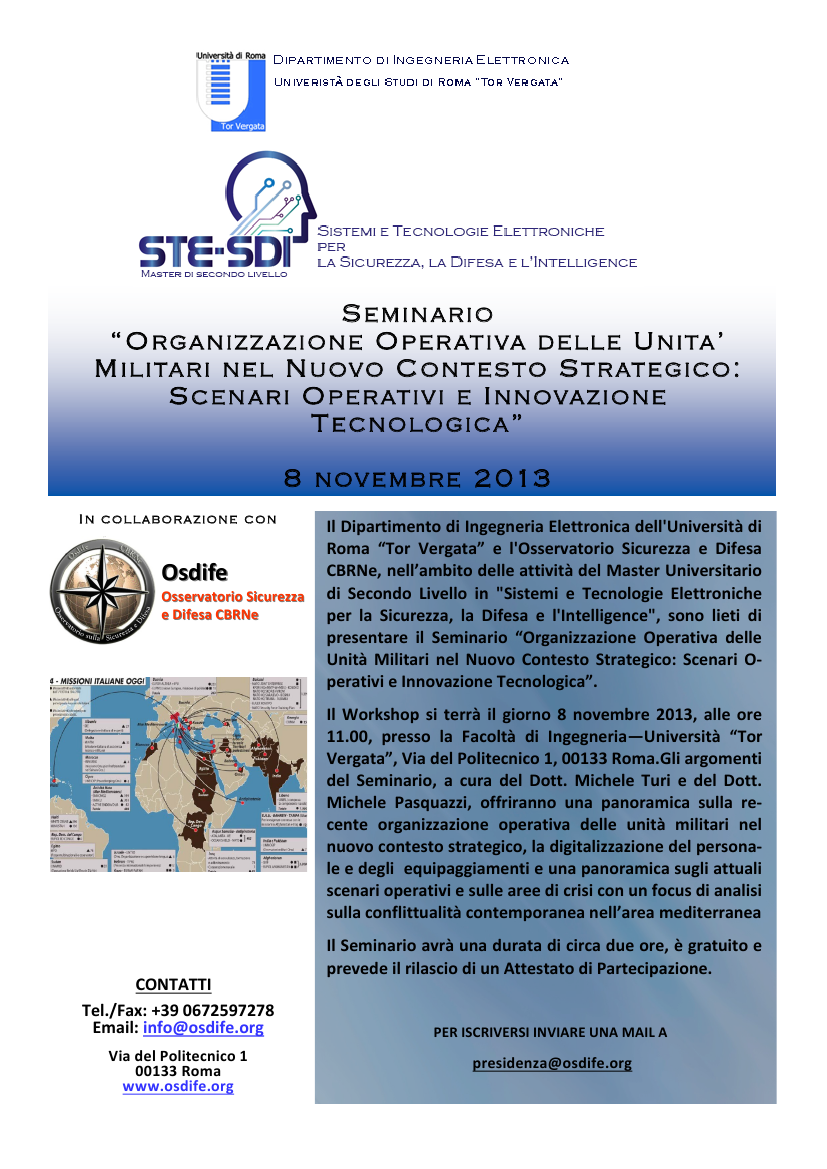 OSN. Seminario a Tor Vergata