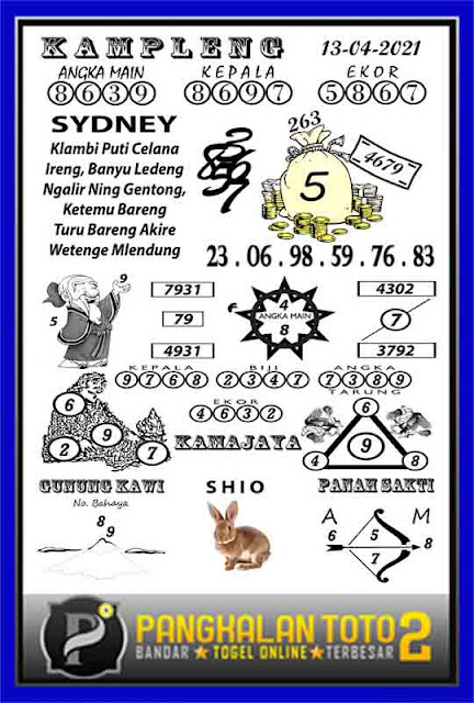Kode Syair Sydney 13 April 2021 Togel Sydney Pangkalantoto Kode Syair Sydney 13 April 2021 Togel Sydney Pangkalantoto