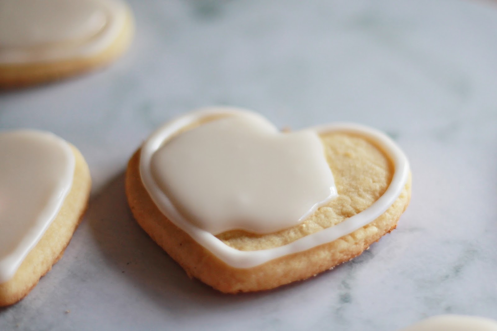 Lick The Spoon Decorated Heart Sugar Cookies with Gumpaste Roses