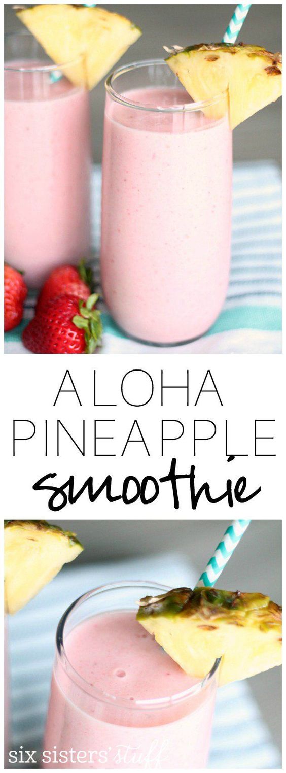 COPYCAT JAMBA JUICE ALOHA PINEAPPLE SMOOTHIE RECIPE EASY FOODIE HEALTHY