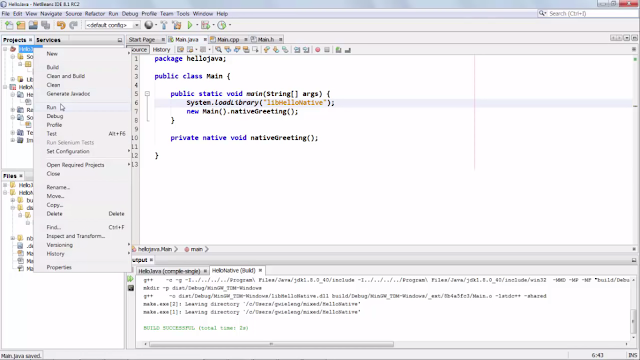 How to connect java and c++