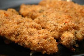 Moist Cheddar Garlic Oven Fried Chicken