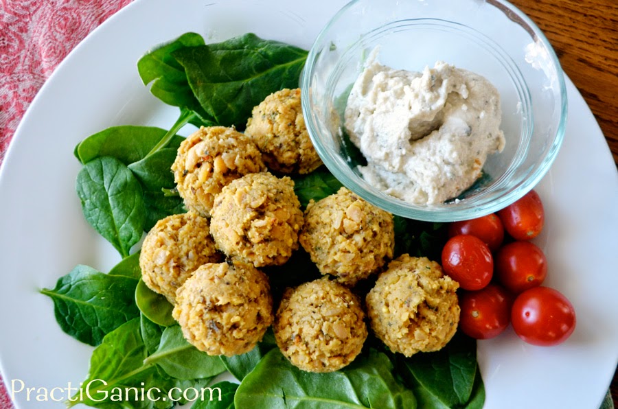 Tempeh Meatballs with Creamy Cashew Dip PractiGanic Vegetarian