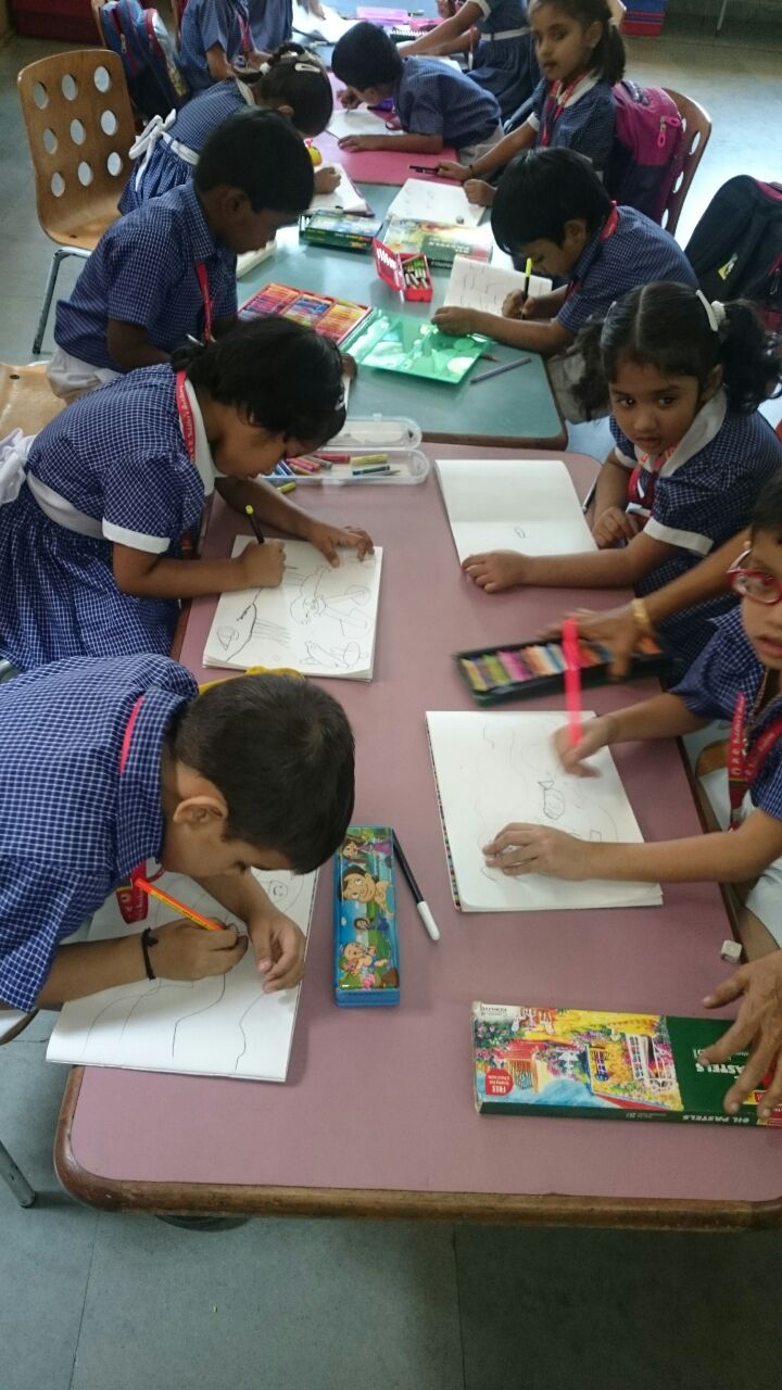 Our Preprimary blog Drawing & Colouring Competition (Jr.Kg)