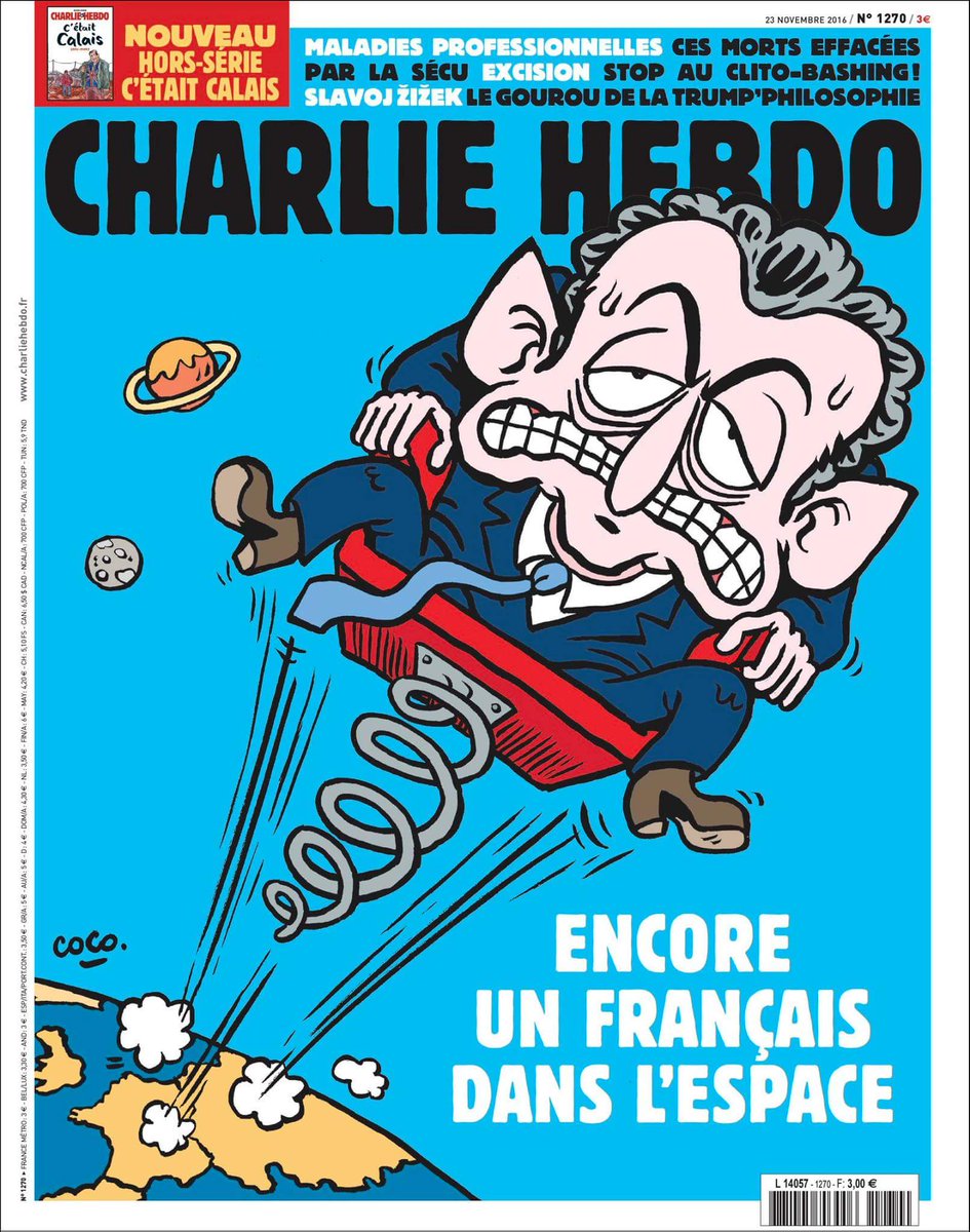 #RADIOHERN: Une du Charlie Hebdo du 23 novembre 2016 #Sarkozy #