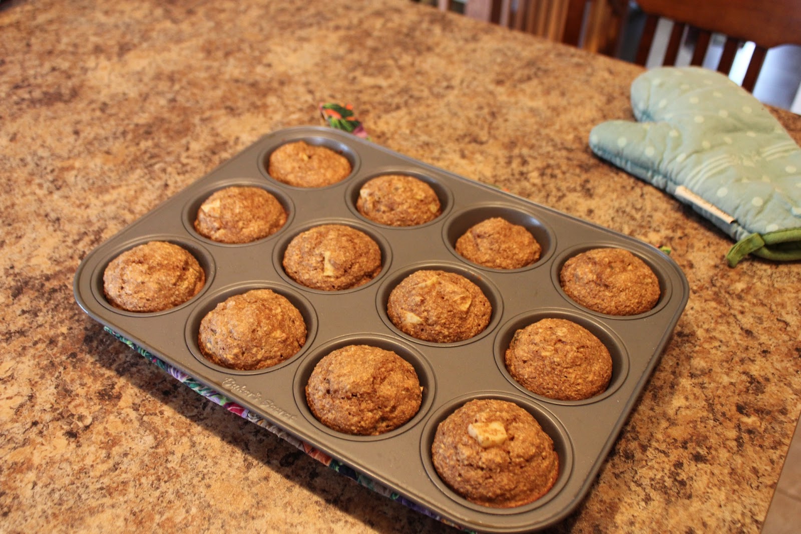 my meller Granny Smith Apple Bran Muffins