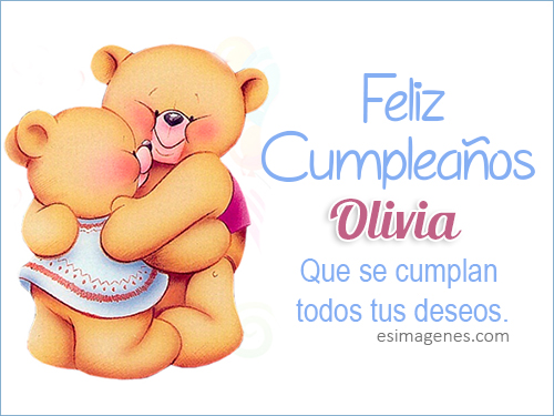 Feliz Cumpleaños Olivia Tarjetas Con Nombres Cumpleaños Imágenes