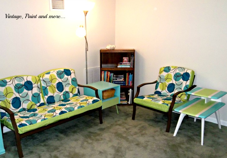 Vintage, Paint and more... retro teen guest room, thrifted and painted furniture for a retro look