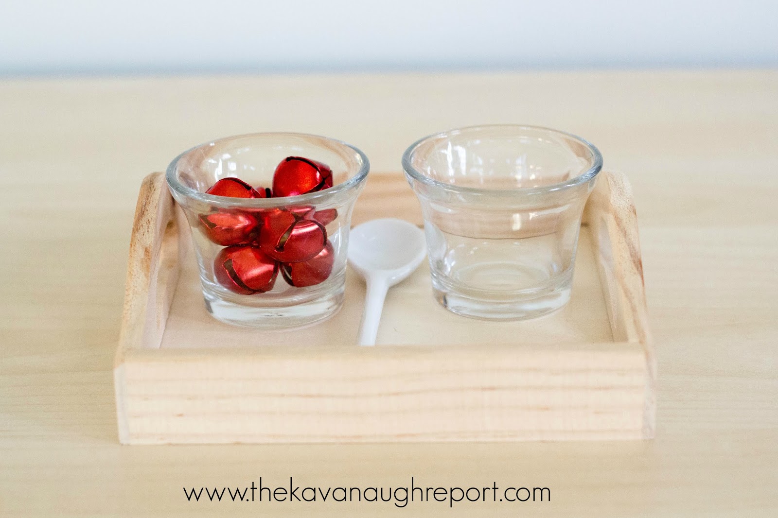 Montessori Christmas Trays for Toddlers