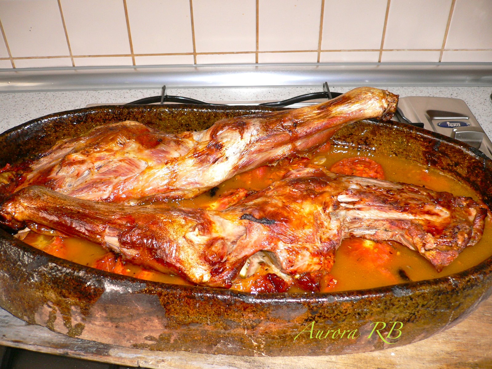 Las recetas de Aurora: Cordero asado en horno de leña