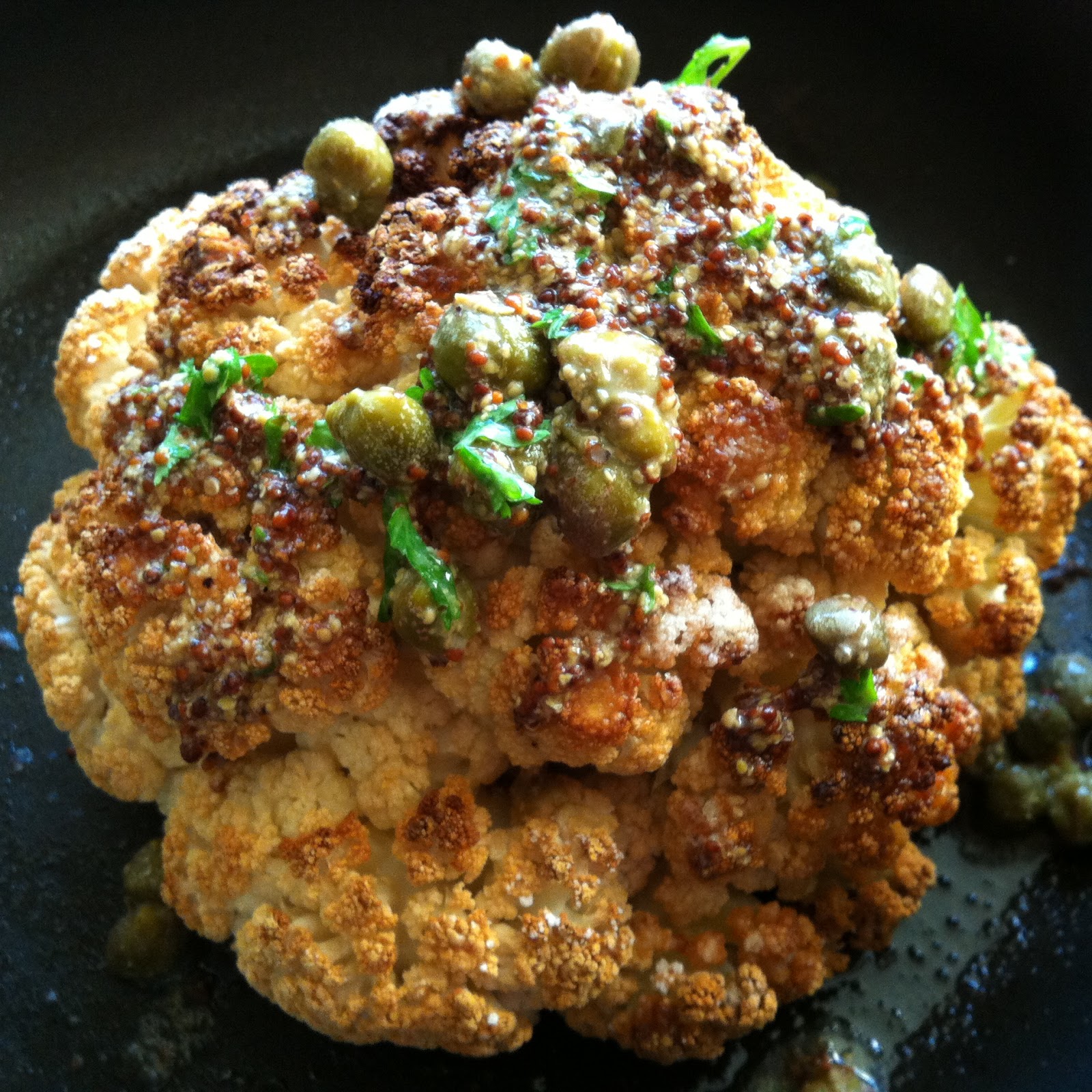 Neil Perry's whole roasted cauliflower with lemon and mustard Laws of
