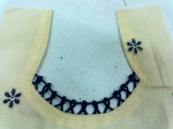 How to sew piping neck design - Art & Craft Ideas