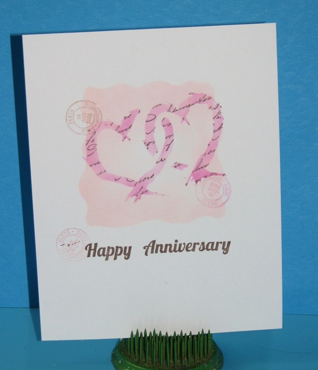 Ink Stains Stamping Over Stencils