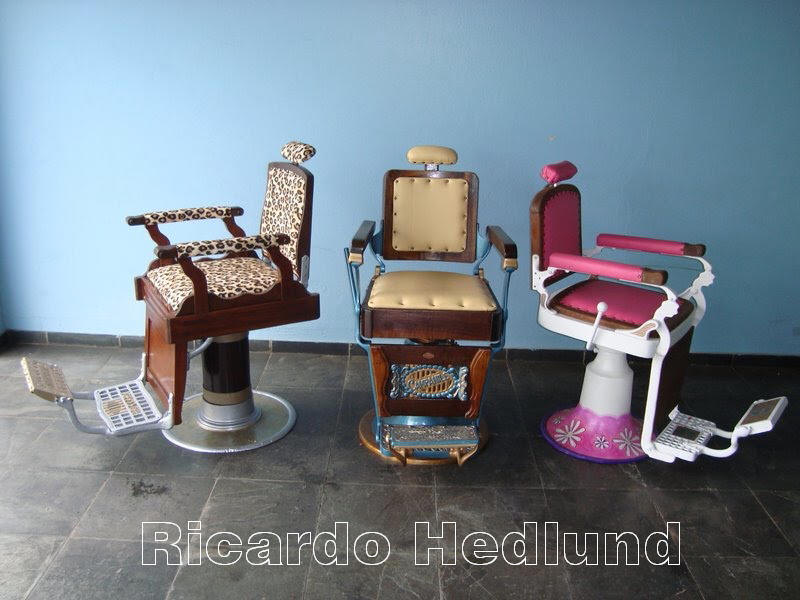 Cadeira de Barbeiro, Ferrante 1940, cinco anos depois de reformada! 