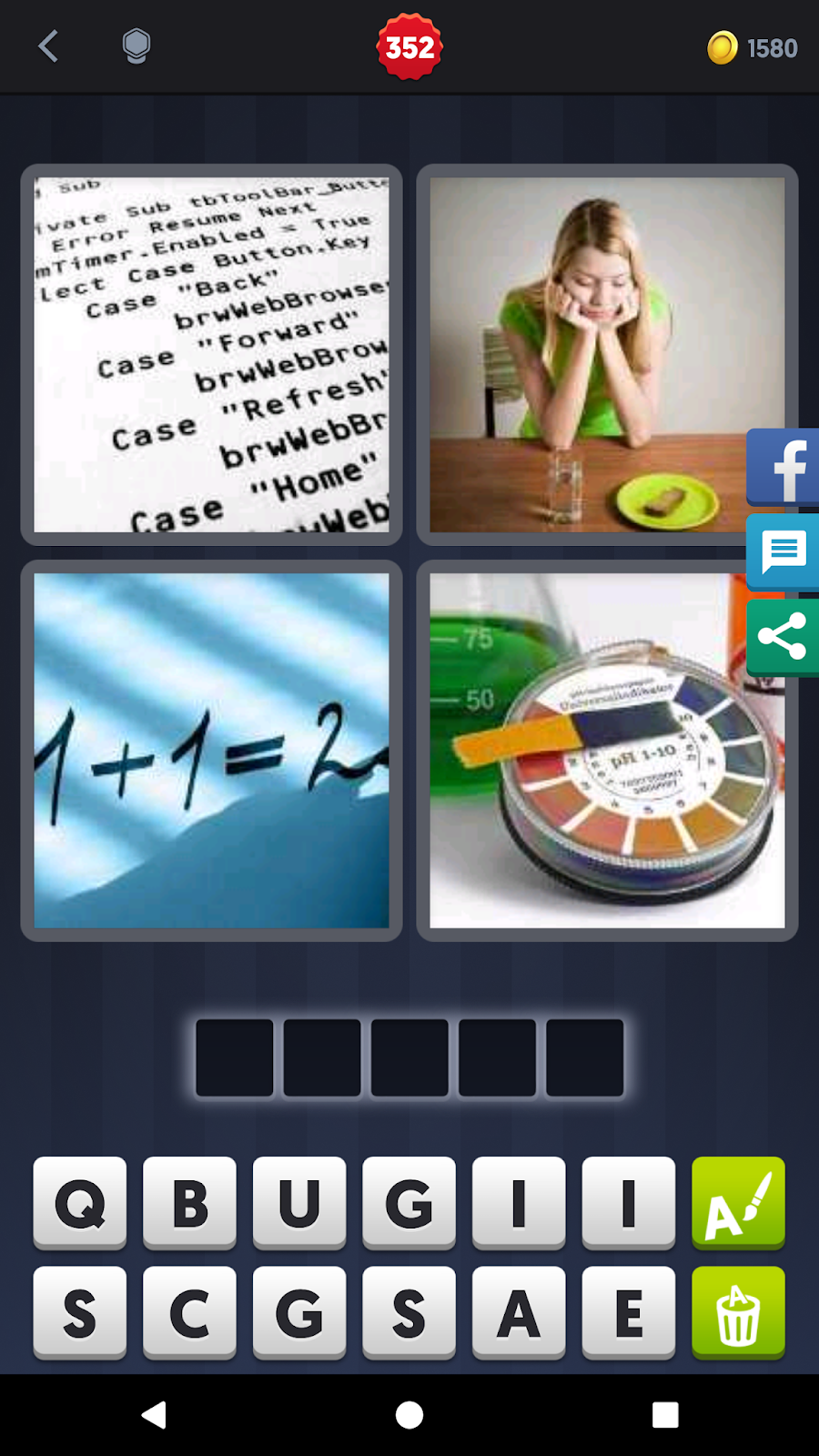 4 Pics 1 Word Answers Solutions Level 352 Basic