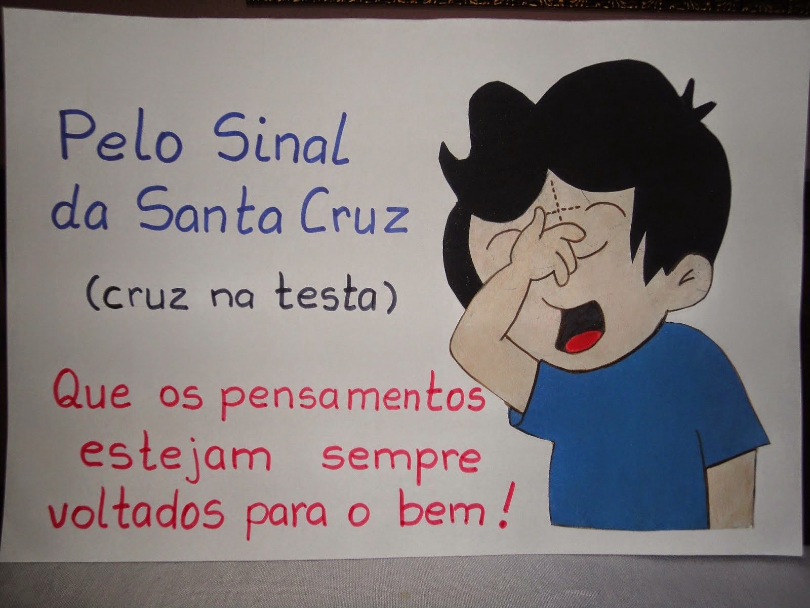 As Ovelhinhas e o Bom Pastor O Significado e a Maneira Correta de Fazer o Sinal da Cruz